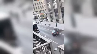 Driver Runs Over Police Officer In Manhattan Chaos