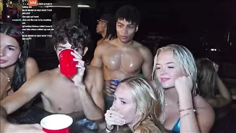 Chick Accidentally Throws Up In Hot Tub While Her Friends Watch