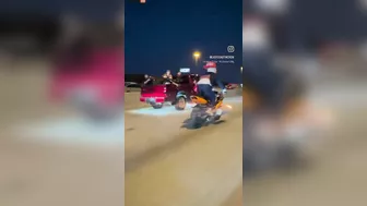 Guy On Motorcycle Wants To Die But Looks Great