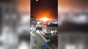 Huge Fireball Lights Up Sky After Massive Gas Explosion In Uzbekistan