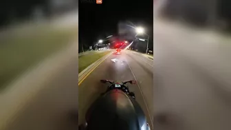 Driver Ran A Red Light And Hit A Motorcycle