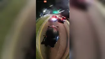 Driver Ran A Red Light And Hit A Motorcycle