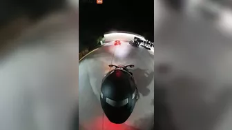 Driver Ran A Red Light And Hit A Motorcycle