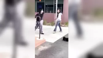 Girl Brings Hammer To Pepper Spray Fight