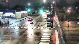 Horrifying Video Shows Car Running Through Traffic Light In Chicago