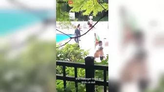 Hotel Manager Kicks Violent Teen Out Of Pool Area