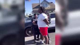 Los Angeles Police Officer Punches Handcuffed Man In Face