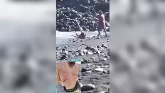 Man Brutally Beats Another Man With Aluminium Pole On Beach