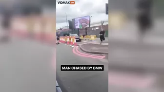 Man Attacked, Then Run Over By BMW, Then Attacked