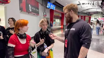 Interviewing A Man On The Street At A Kamala Harris Rally In Arizona