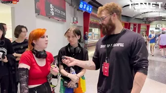 Interviewing A Man On The Street At A Kamala Harris Rally In Arizona