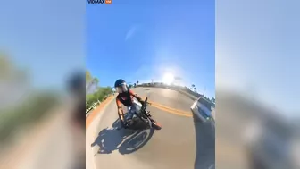 Motorcyclist Hit By Car