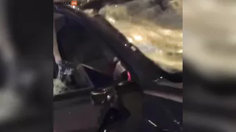 Scenes From Last Night's Chicago Mob Riots Show A Tesla Being Smashed