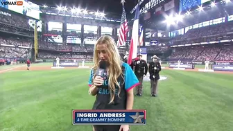 Singer Ingrid Andress Hilariously Defaces National Anthem