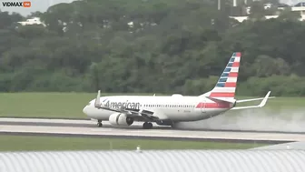 American Airlines Flight Suffers Multiple Tire Blowouts During Takeoff