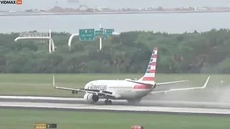 American Airlines Flight Suffers Multiple Tire Blowouts During Takeoff