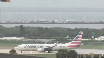 American Airlines Flight Suffers Multiple Tire Blowouts During Takeoff