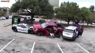 Thug Gets Trapped Under A Pickup Truck He Stole And Causes Accident