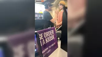 Idiots Fighting Over Paper Cups At Taco Bell