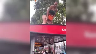 Black Girl Twerking Causes Bus Station Roof To Collapse