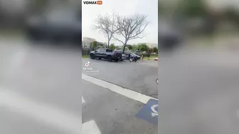 Two Half-naked Drunk Women Playing In Parking Lot - Police Show Up