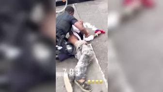 Two High-profile NYPD Officers Take Down A Thug Who Was Beating A Woman