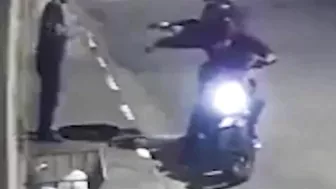 An Armed Motorcycle Suffers Brutal Brazilian Karma