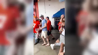 Two Thugs Attack Man Holding Beer After Denver Broncos Game