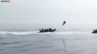 Watch This Wild Video Of Royal Marines Flying From One Ship To Another