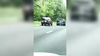 Woman's Car Flips Over While Trying To Overtake In Road Rage Incident