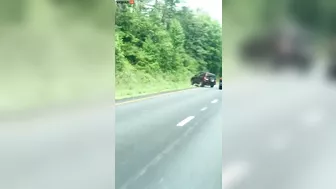 Woman's Car Flips Over While Trying To Overtake In Road Rage Incident