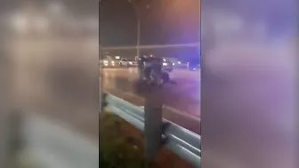 Two Police Officers Have A Tough Time With A Truck Driver Who Doesn't Seem To Be Concerned
