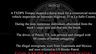 84 Migrants Found Smuggled In Dump Truck In Texas