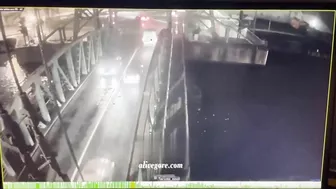 A Barge Hits A Highway Bridge