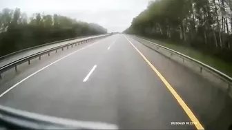 A Bus Carrying Passengers Hit Several Cars.