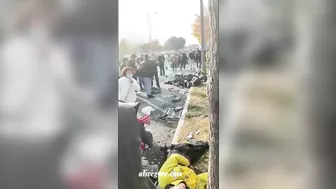 A Car Traveling At Rocket Speed On The Street Hit A C