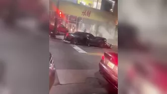 A Car Carrying Several Men And Women Crashed Into An Ambulance