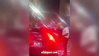 A Car Carrying Several Men And Women Crashed Into An Ambulance