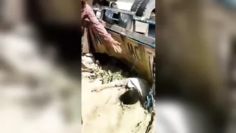 A Man Fell From A Bridge, Crushing Two Men To Death