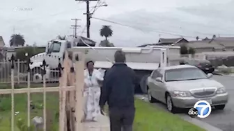 Man Destroys Wife's House And Car With Dump Truck