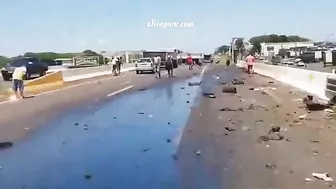 A Man And A Woman Died In A Head-on Collision With A Truck