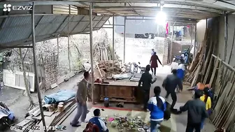 The Girl Was Crushed By The Metal Door And The Collapsed Wall