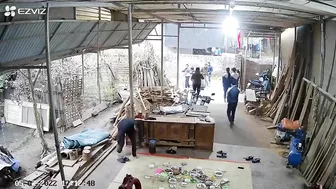 The Girl Was Crushed By The Metal Door And The Collapsed Wall