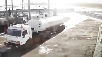 A Tanker Truck Exploded While Refueling At A Gas Station