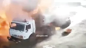 A Tanker Truck Exploded While Refueling At A Gas Station