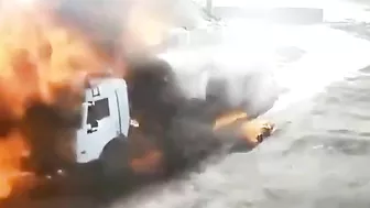 A Tanker Truck Exploded While Refueling At A Gas Station