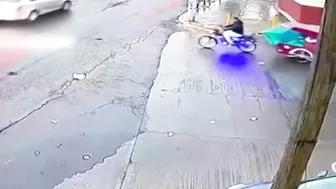 A Truck Collided With A Pedestrian. Brazil