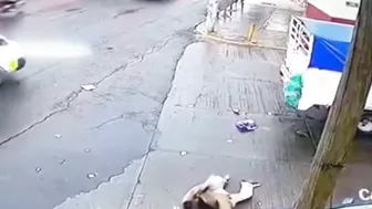 A Truck Collided With A Pedestrian. Brazil