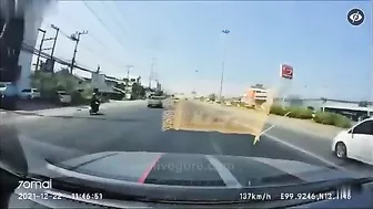 A Truck Hit A Motorcycle At 150 Km/h