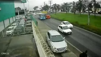 A Truck Hit And Killed A Motorcyclist In Brazil